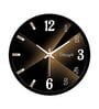 Glowing Designer Black Plastic Wall Clock