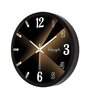Glowing Designer Black Plastic Wall Clock