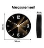 Glowing Designer Black Plastic Wall Clock