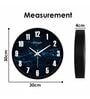 Glowing Black & white Plastic Wall Clock