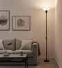Glowis Metal Uplighter Floor Lamp (Black)