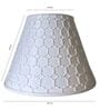 Beige Glyph Polymer Lamp Shade