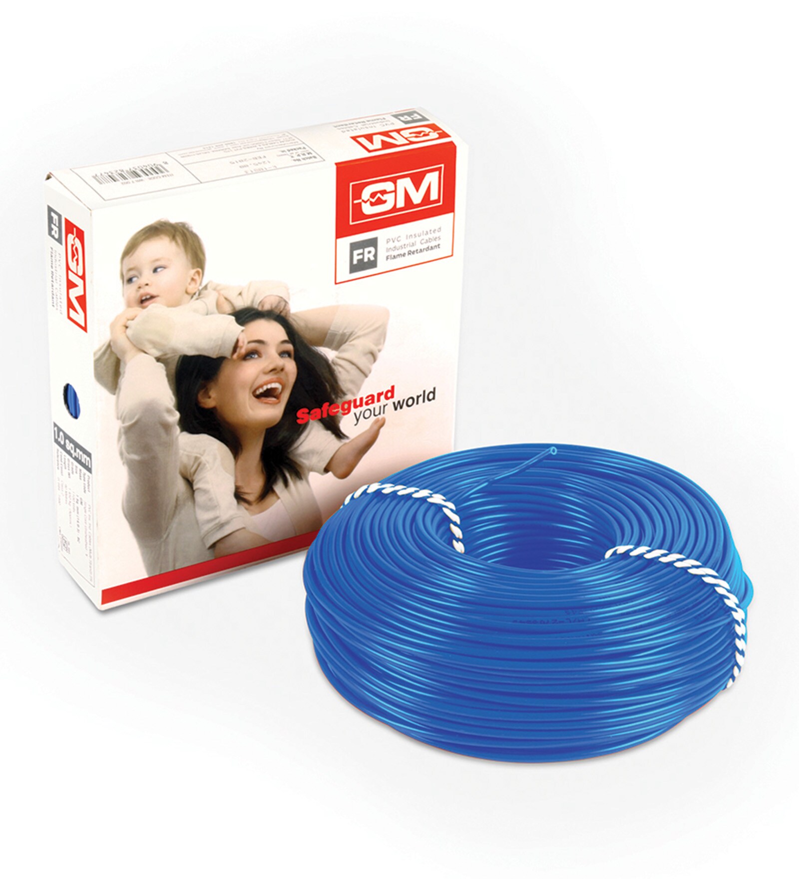 GM Blue 0.75 Sq.mm (90 M) Flame Retardant Wire