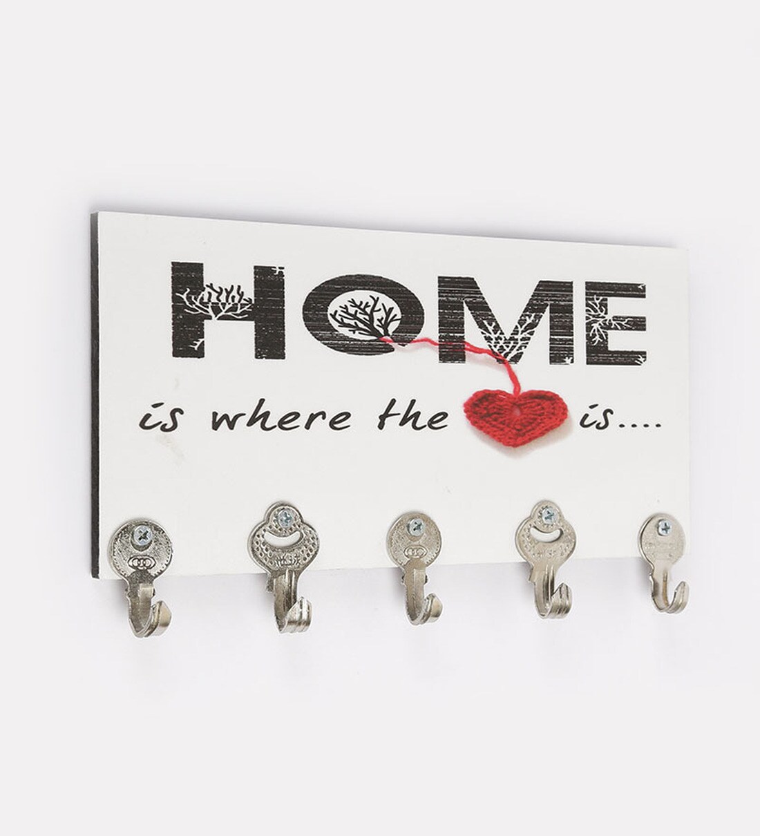 Buy White MDF Home Theme Key Holder by Go Hooked Online Modern Key