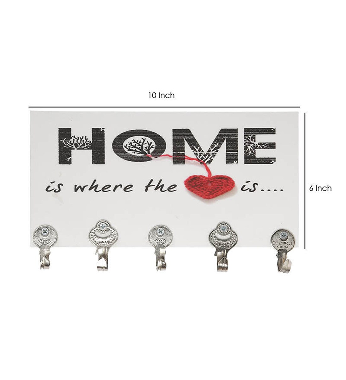 Buy White MDF Home Theme Key Holder by Go Hooked Online Modern Key
