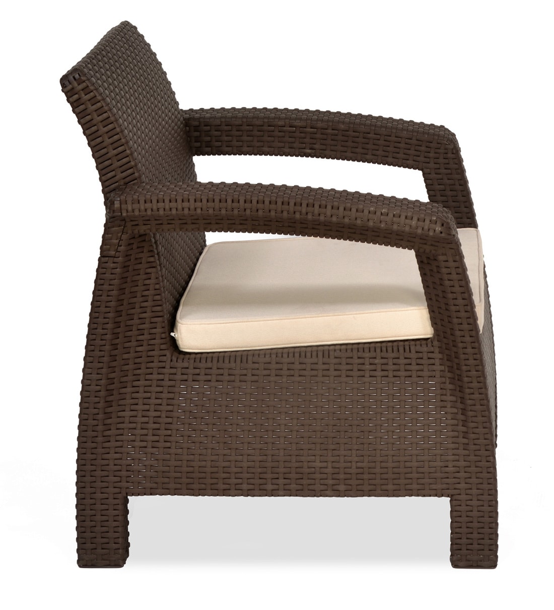 Buy Goa Patio Chair in Season Dark Brown with 2 Chair by Nilkamal