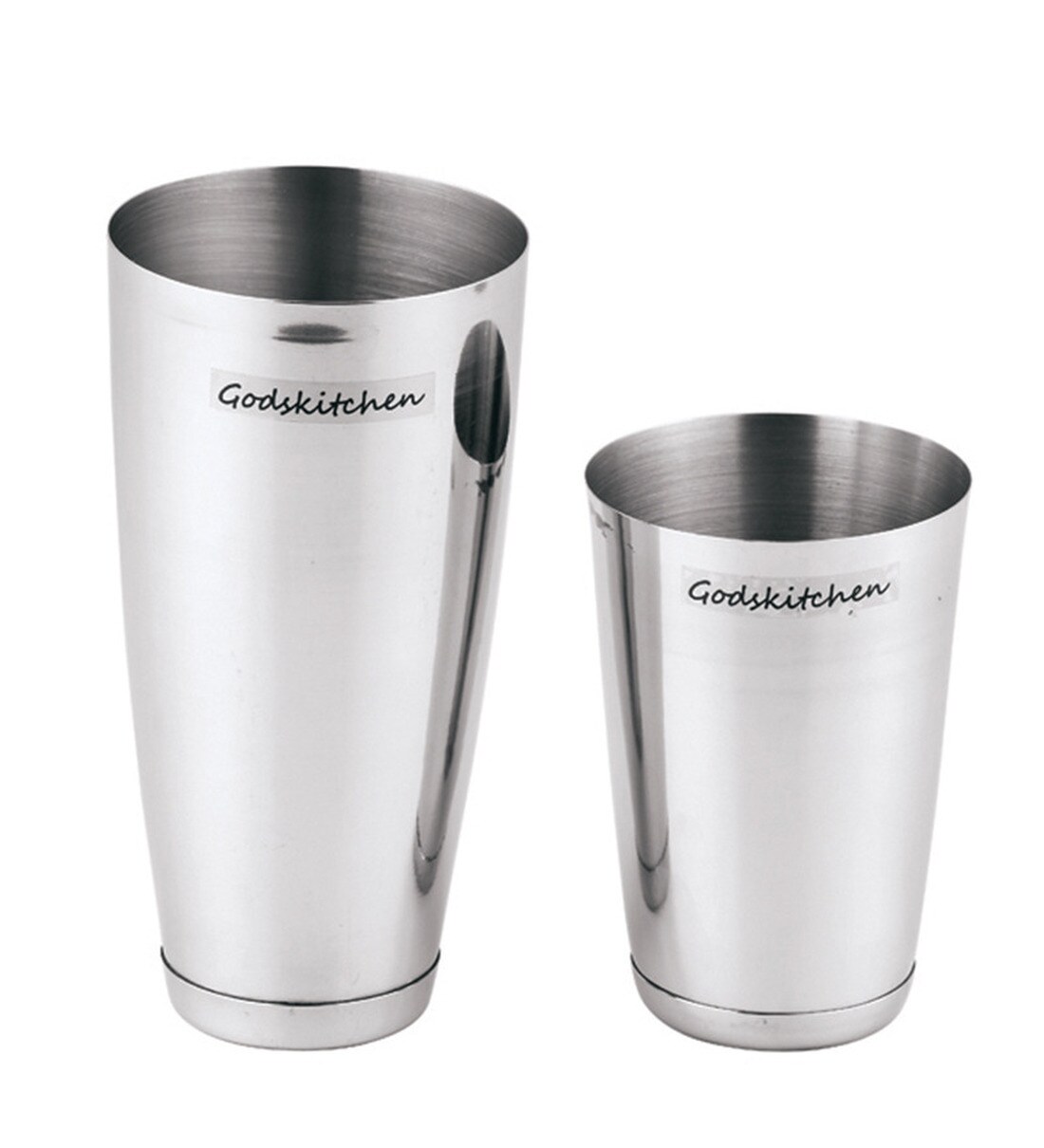 Buy Stainless Steel Cocktail Shaker Set of 2 by Godskitchen Online