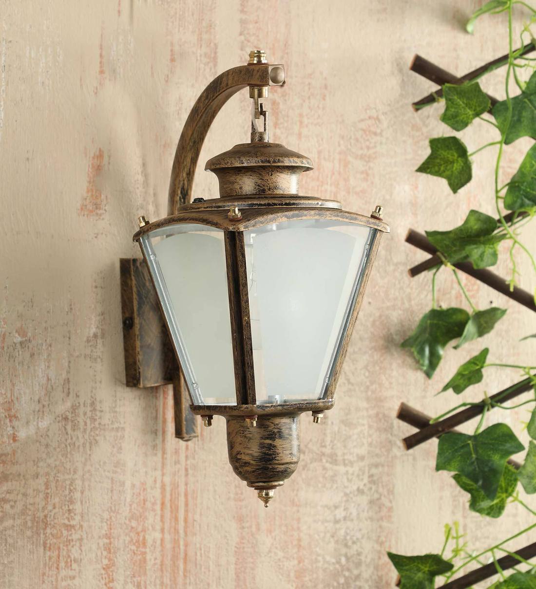 Buy Gold Metal Outdoor Wall Light By Learc Designer Lighting Online