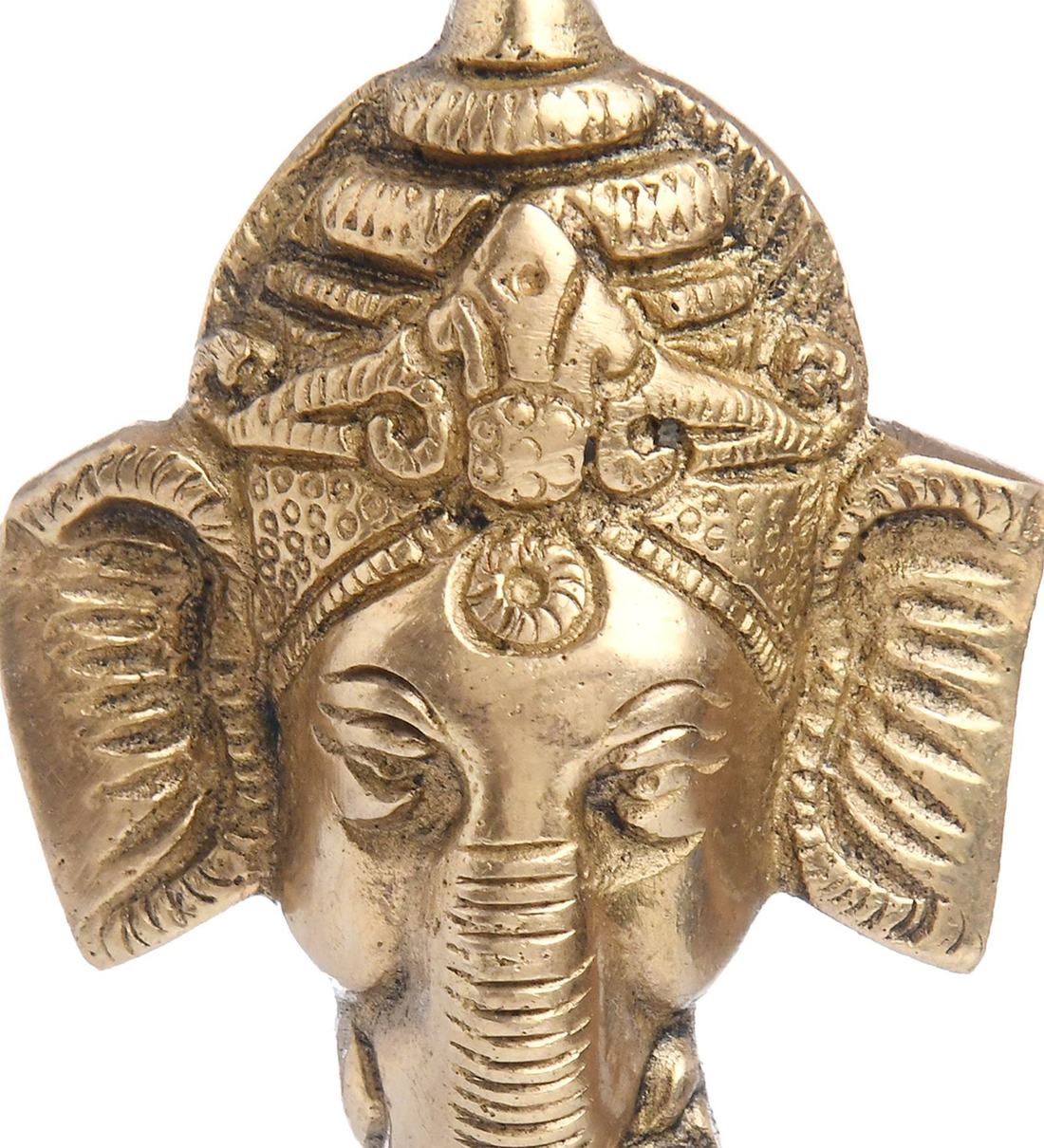 Buy Gold Brass Ganesha Idol by Imli Street Online - Ganesha - Religious ...