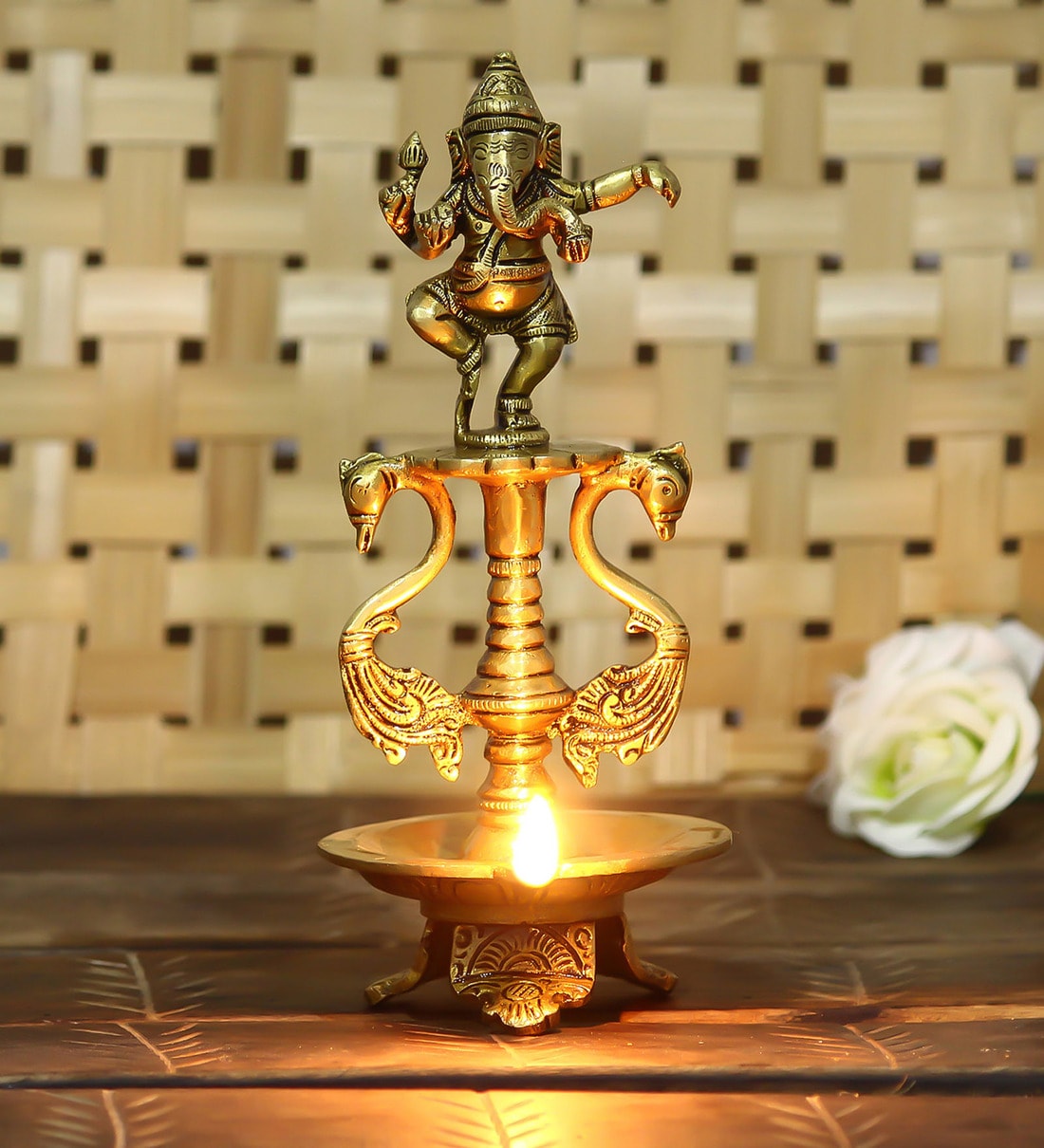 brass diya stand