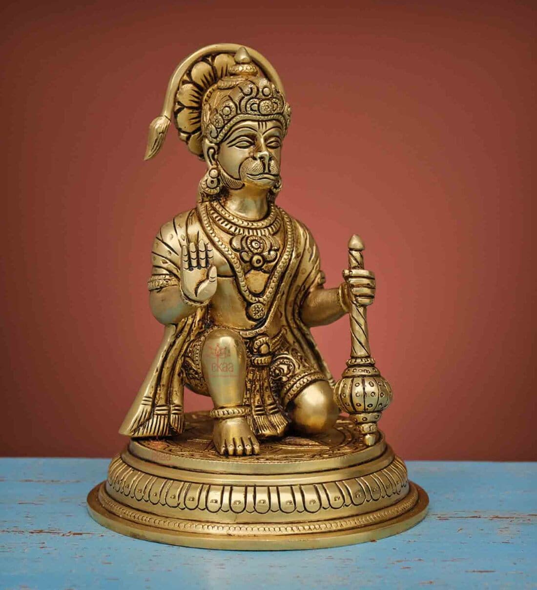 Buy Gold Brass Lord Hanuman Statue Shri Hanuman Idol by Ekaa at 11% OFF ...