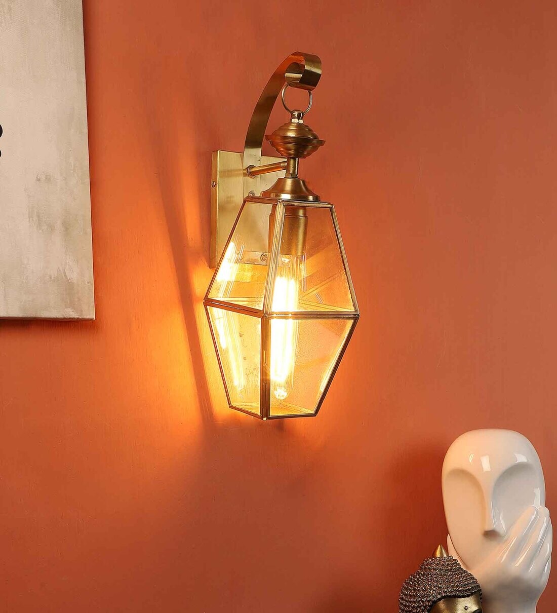 Buy Gold Brass Wall Lights By Eliante By Jainsons Lights at 49 OFF by