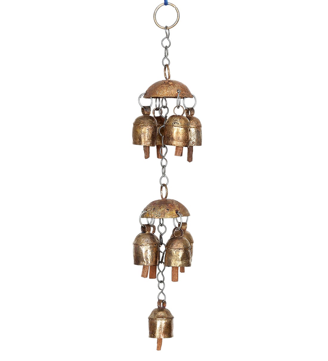 Buy Gold Copper Bells Wind Chime by Unravel India Online Wind Chimes