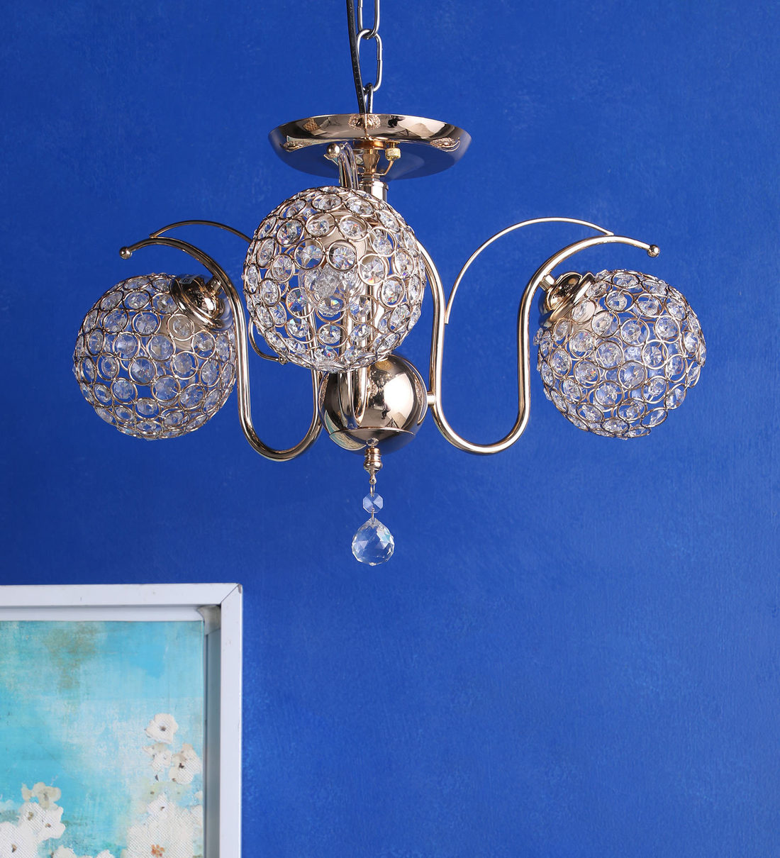 Buy Gold Crystal Chandelier By Stello Online Globe Chandeliers