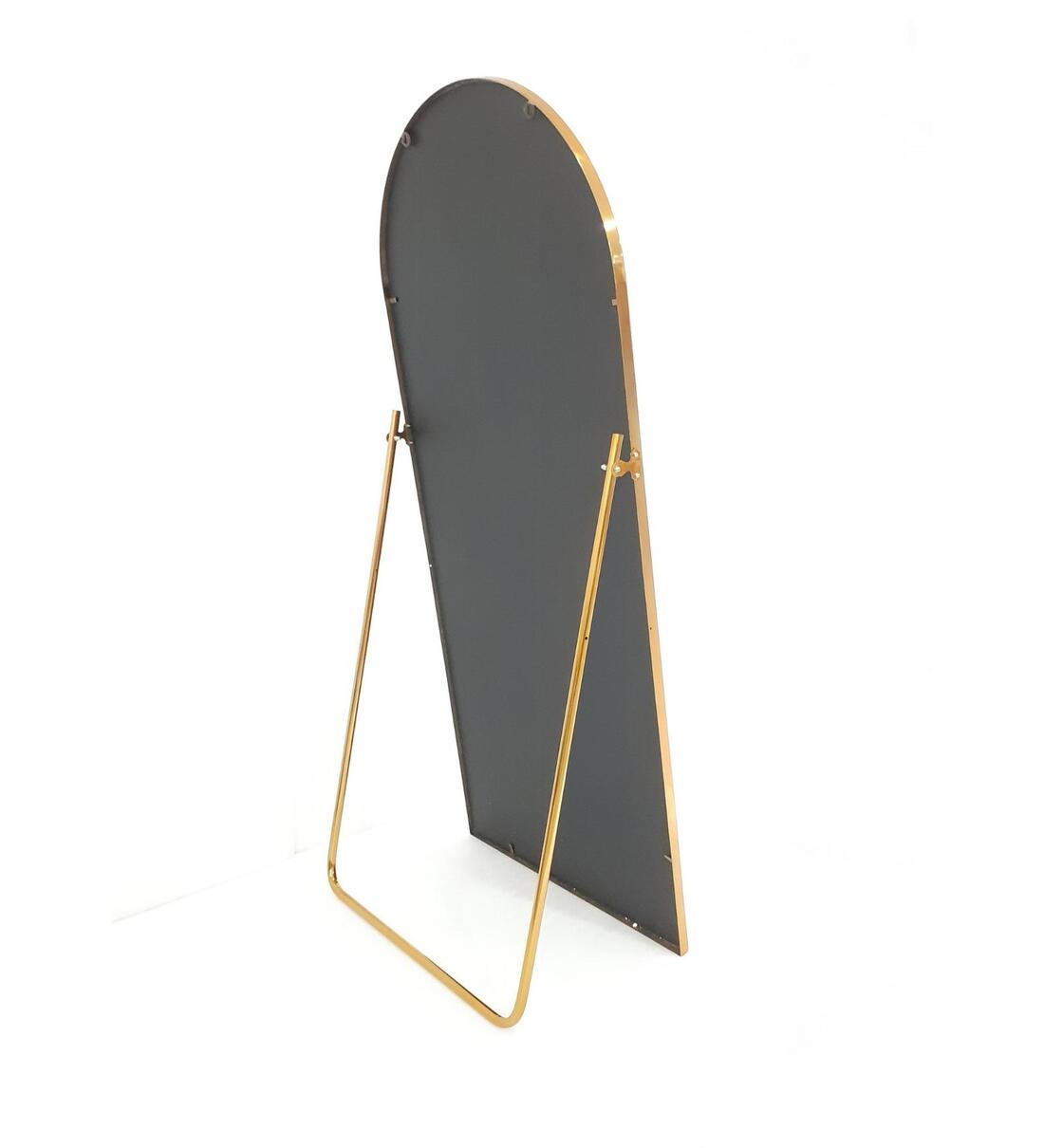 Buy Gold Full Length Arch Mirror with Stand by Casagold Online Full