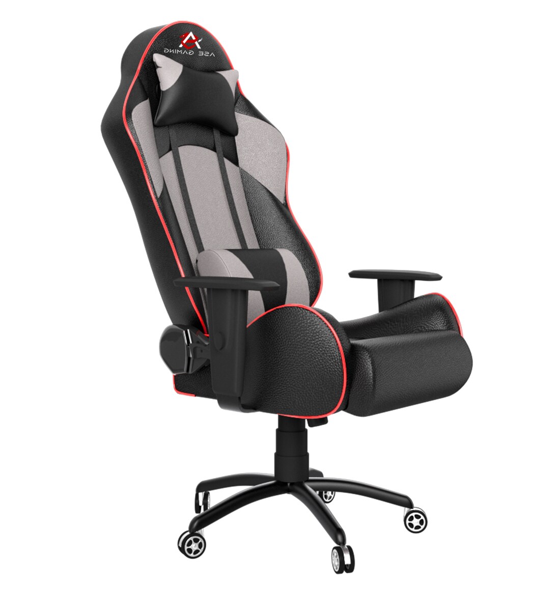 Buy Gold Leatherette Gaming Chair in Grey & Black Colour by ASE Gaming
