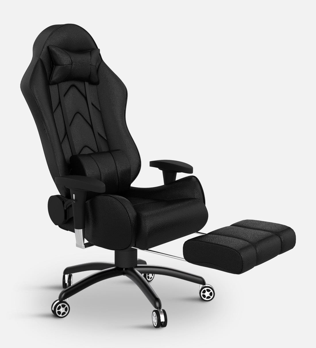 Buy Gold Gaming Chair With Footrest In Black Colour By ASE Gaming