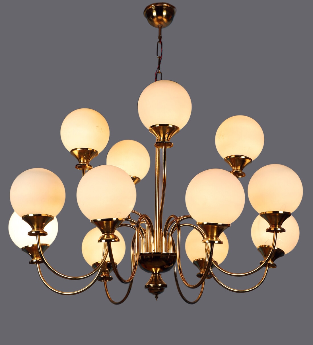 Buy Kiosk Gold Iron Globe Chandelier By Eliante By Jainsons Lights 