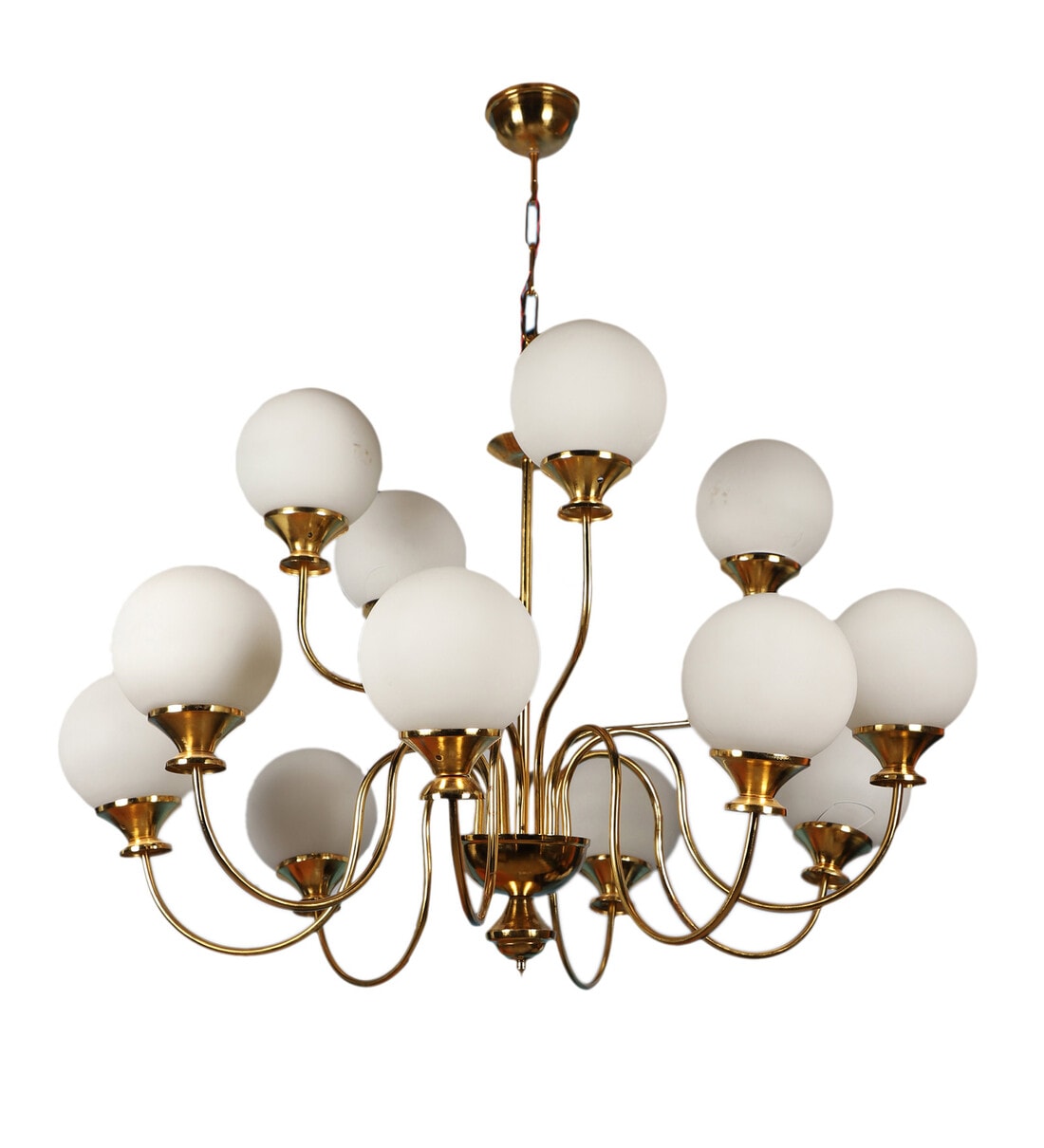 Buy Kiosk Gold Iron Globe Chandelier by Eliante by Jainsons Lights