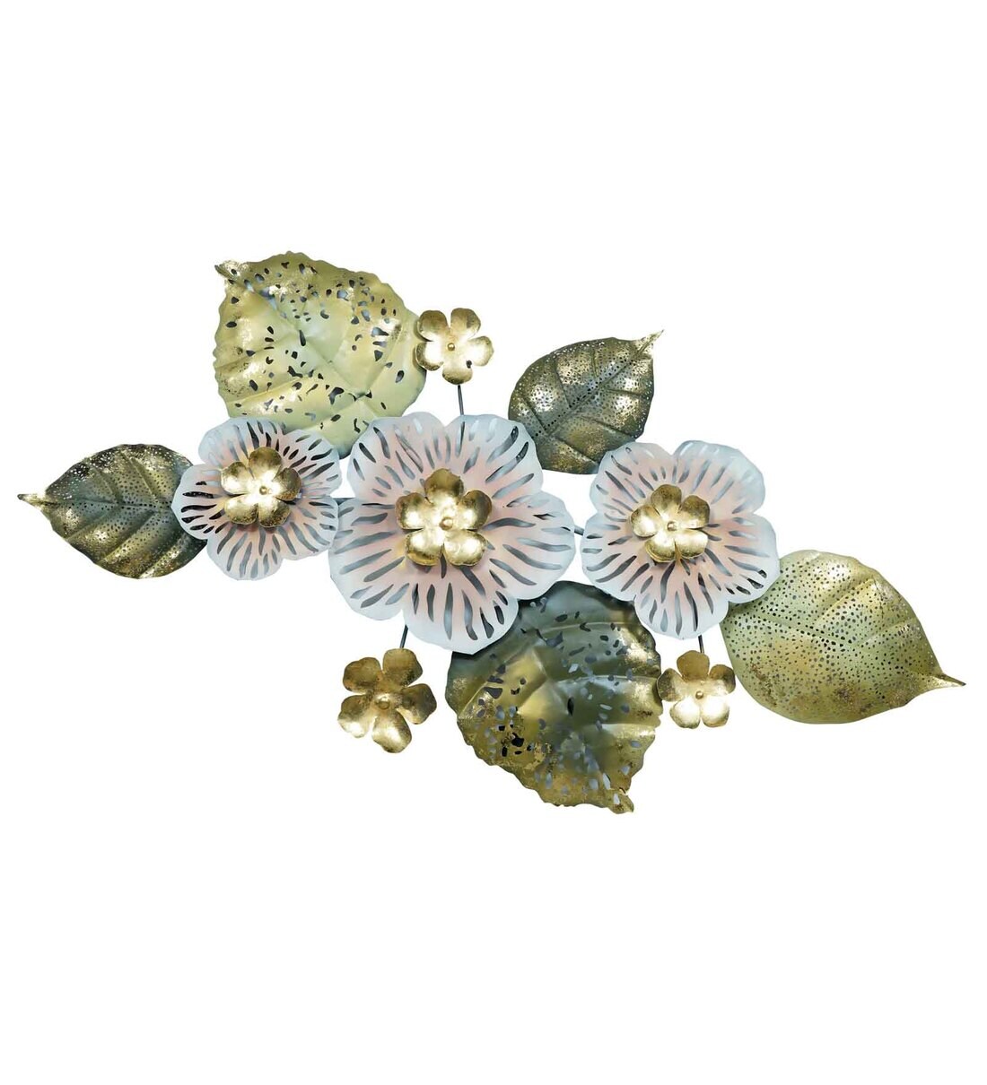 Buy Gold Iron Floral Metal Wall Art by The Shining Rays Online Floral Metal Art Metal Wall