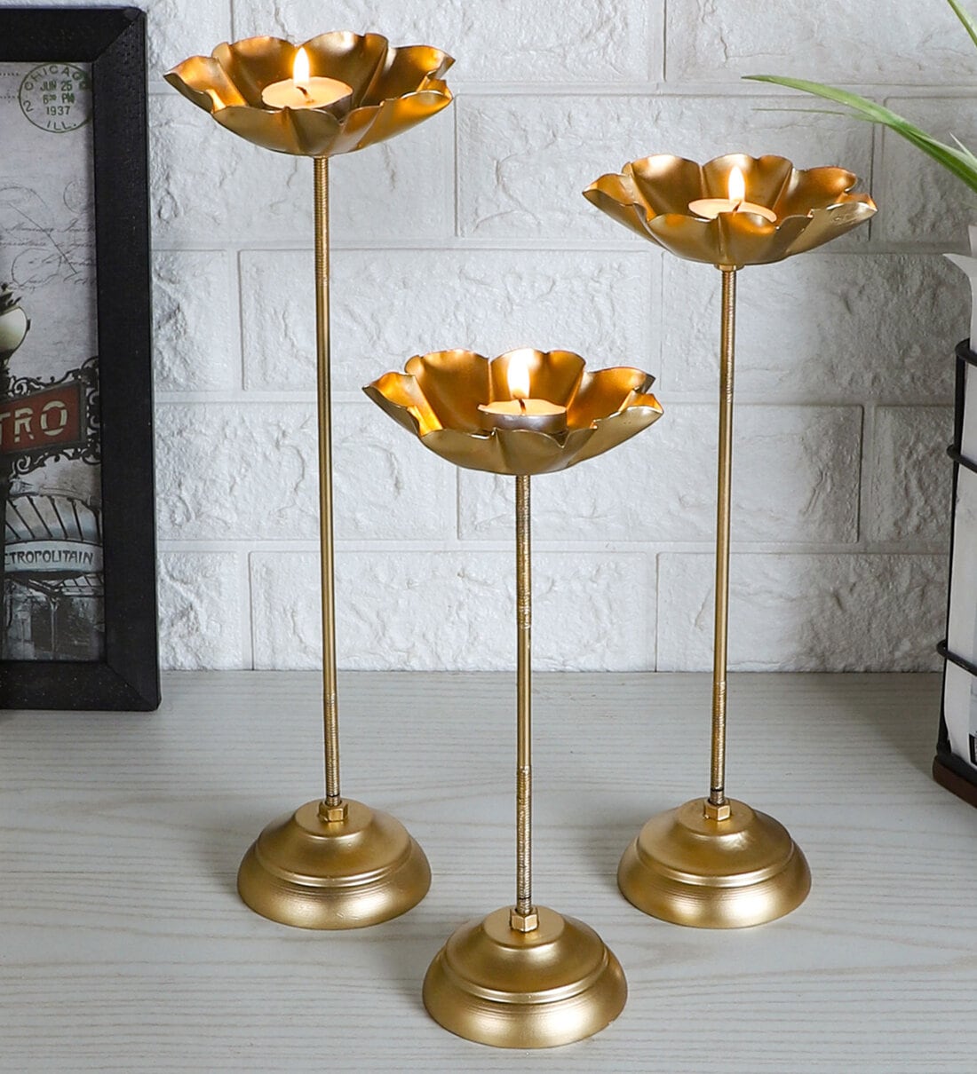 lotus diya stand