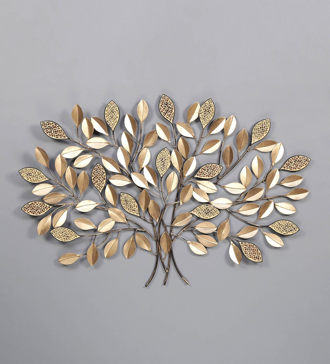 Buy Gold Metal Decorative Wall Art by Global Glory Online - Floral ...