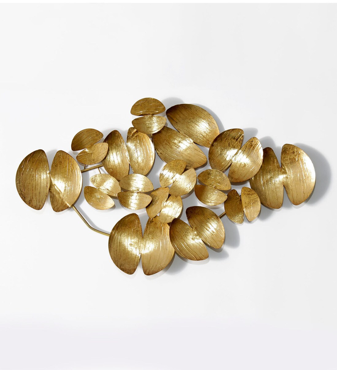 Buy Gold Metal Decorative Wall Art by Craftter Online Floral Metal