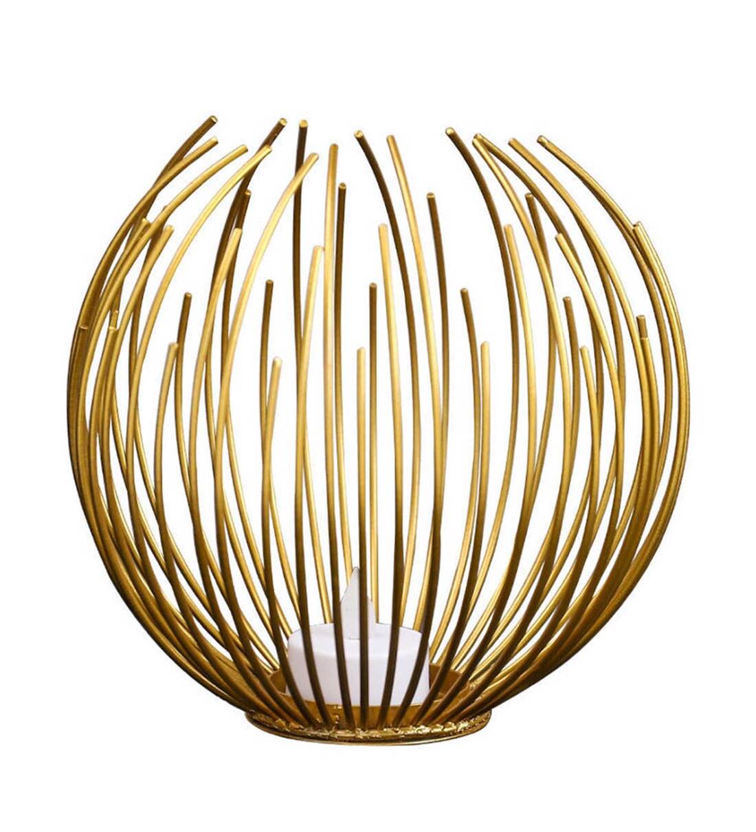 Buy Gold Metal Modern Candle Holder By Grista Decor Online Candle