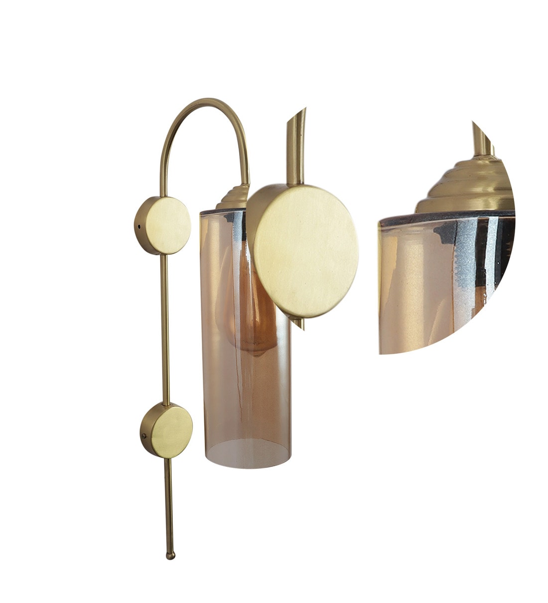 Buy Gold Metal Wall Light by Eliante by Jainsons Lights Online