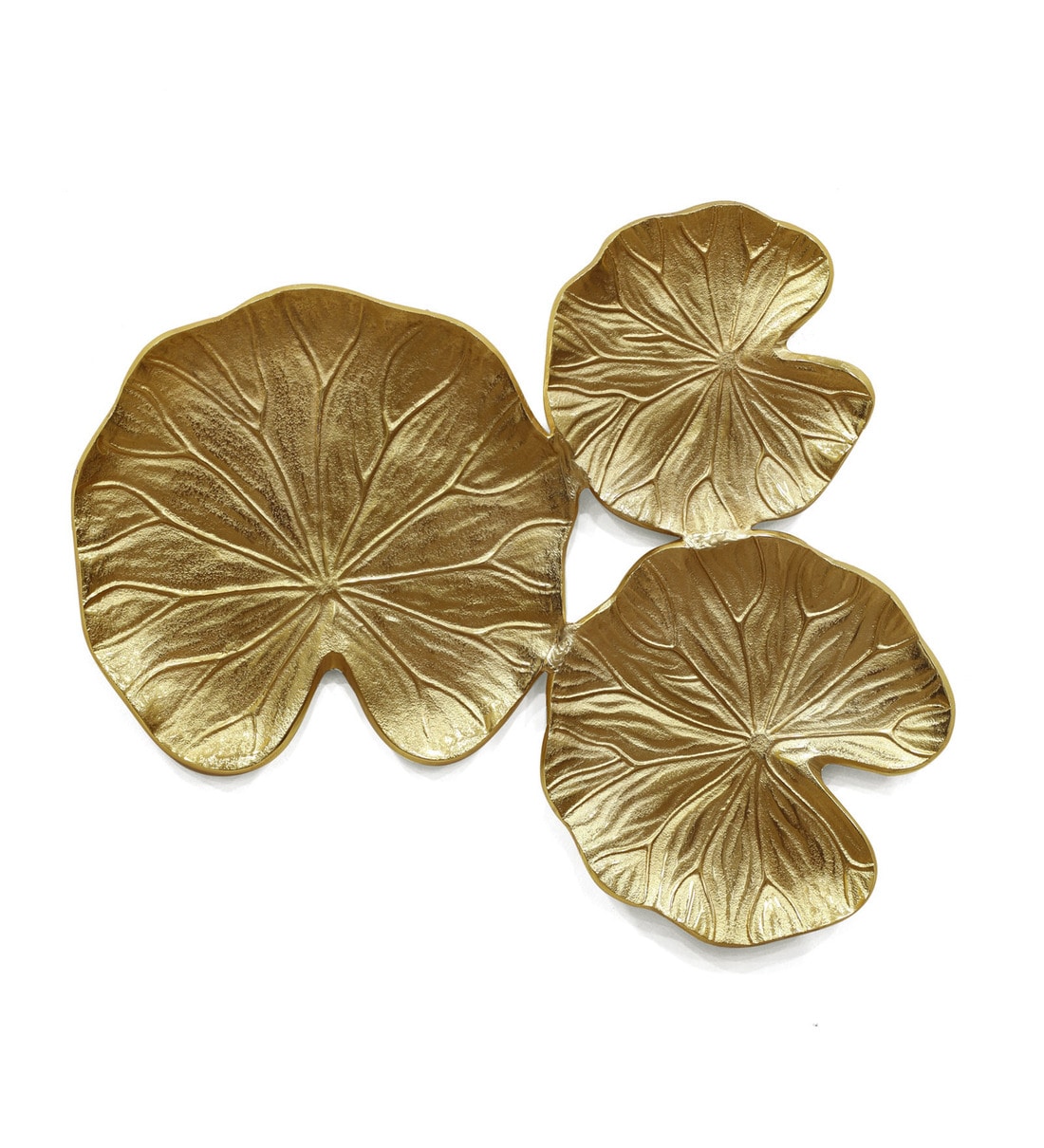Buy Aluminium Lotus Leaf Wall Art In Gold By Cocovey Online Floral