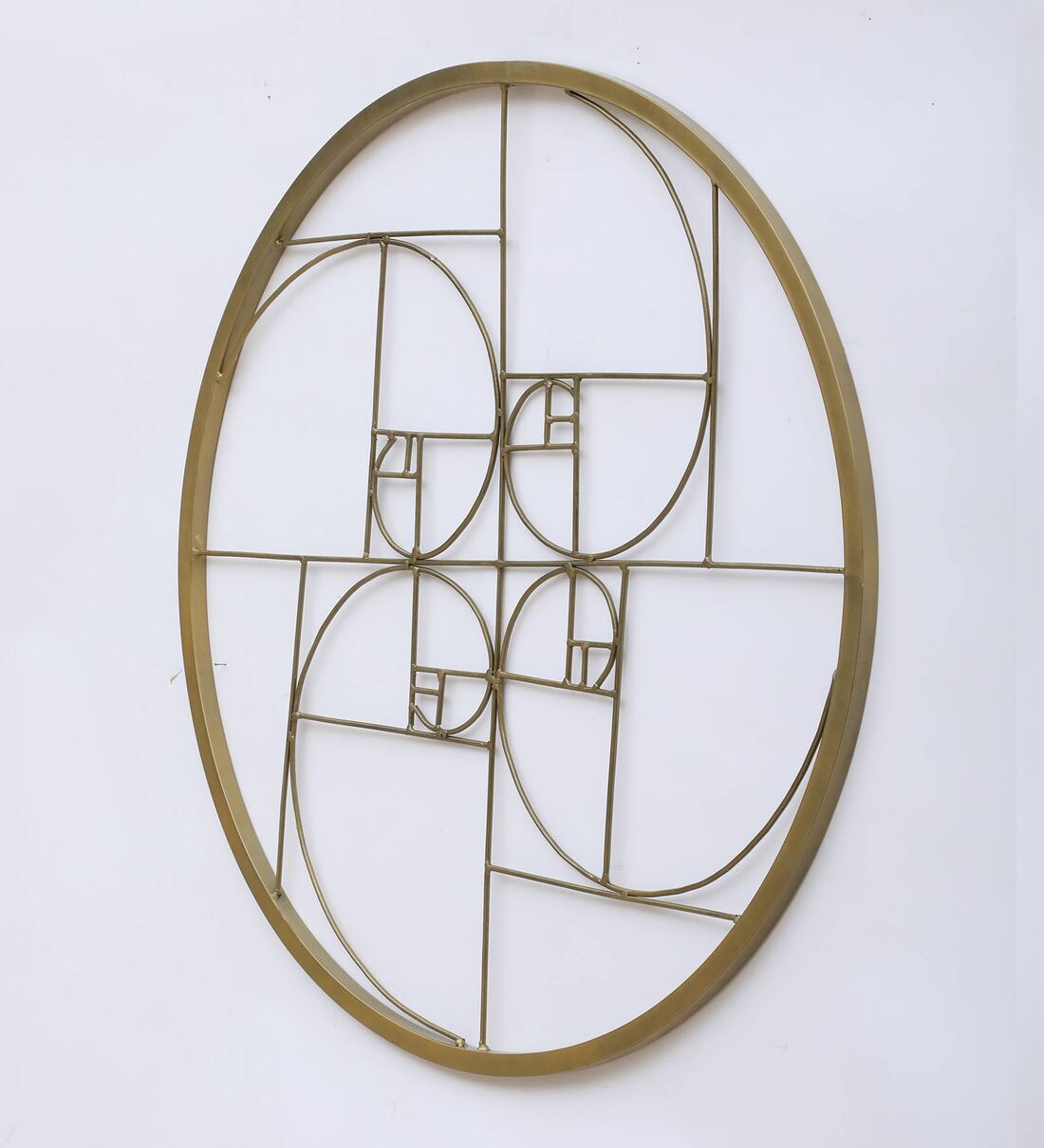 Buy Golden Iron Circle Metal Wall Art By Desert Oak Online Abstract