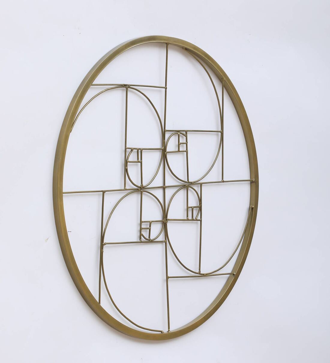 Buy Golden Iron Circle Metal Wall Art By Desert Oak Online Abstract