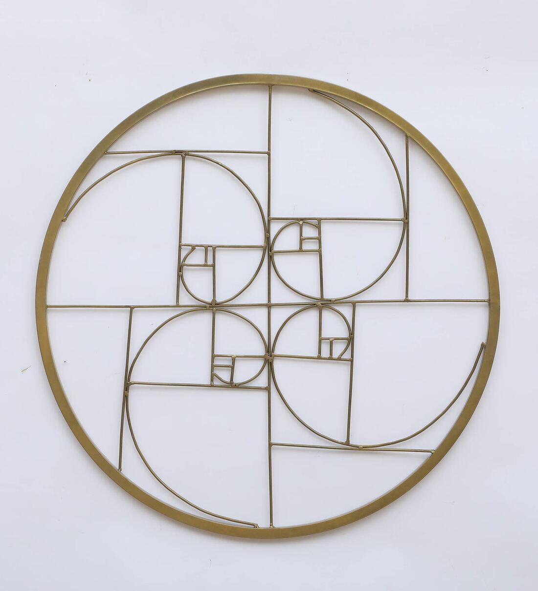 Buy Golden Iron Circle Metal Wall Art By Desert Oak Online Abstract