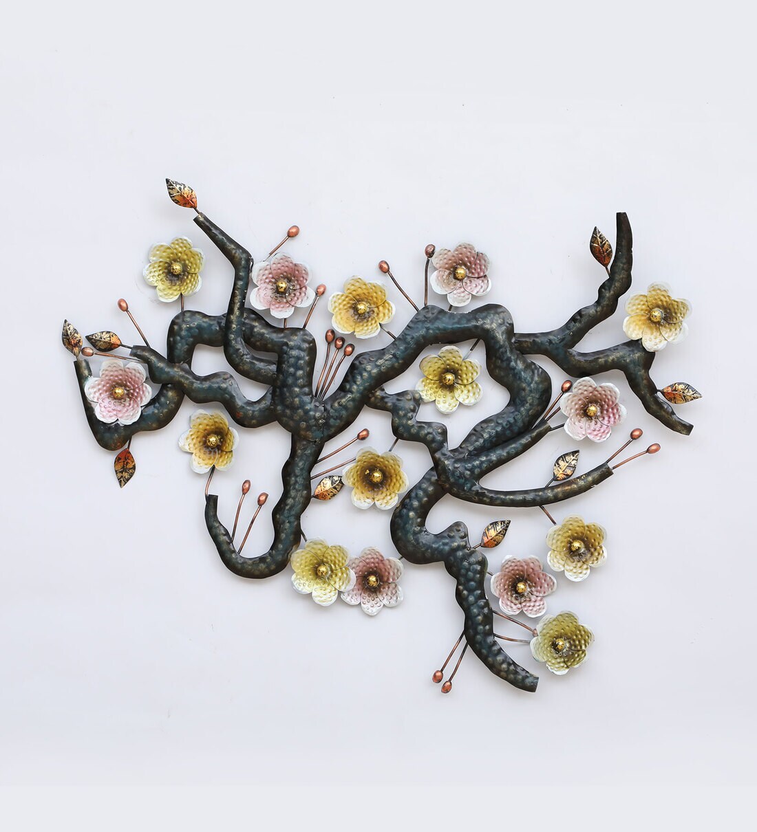 Buy Golden Iron Flower Wall Art By Malik Design Online Floral Metal