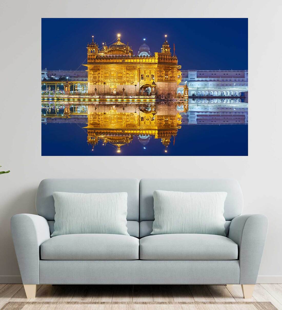 Buy Vinly Golden Temple 24x36 Inches Adhesive Wall Poster By WENS at 17