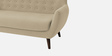 Goofy Fabric 3 Seater Sofa In Honey Beige Colour