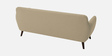 Goofy Fabric 3 Seater Sofa In Honey Beige Colour