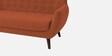 Goofy Fabric 3 Seater Sofa In Royal Orange Colour