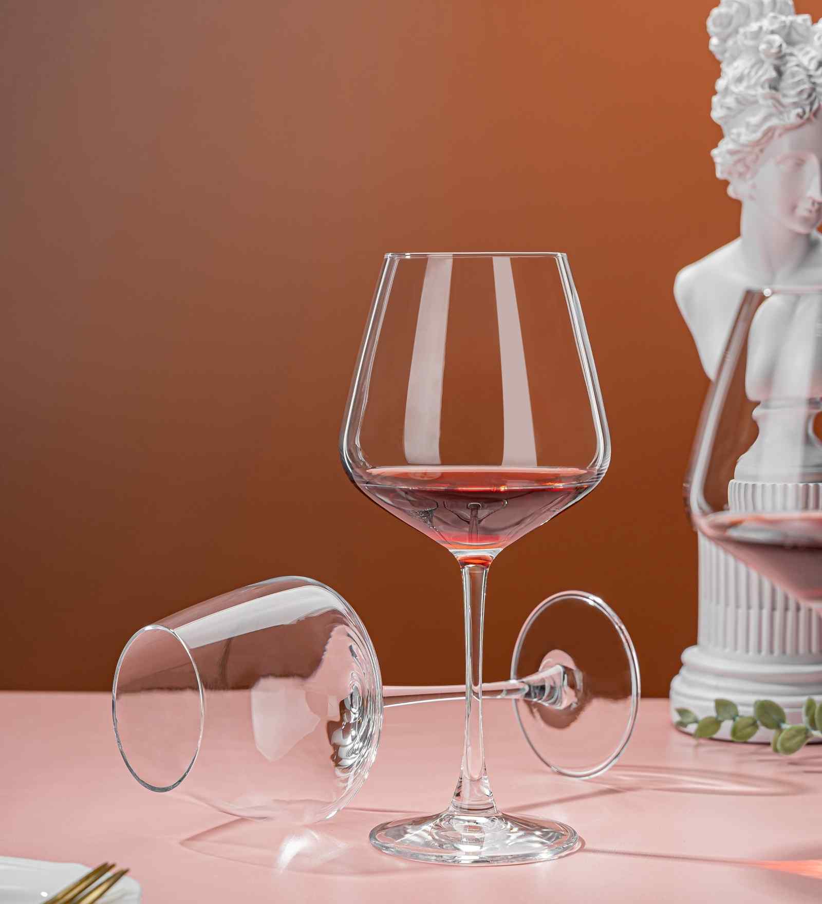Goblet Set of 6 Crystal Lead Free Glass 460ml Wine Glasses