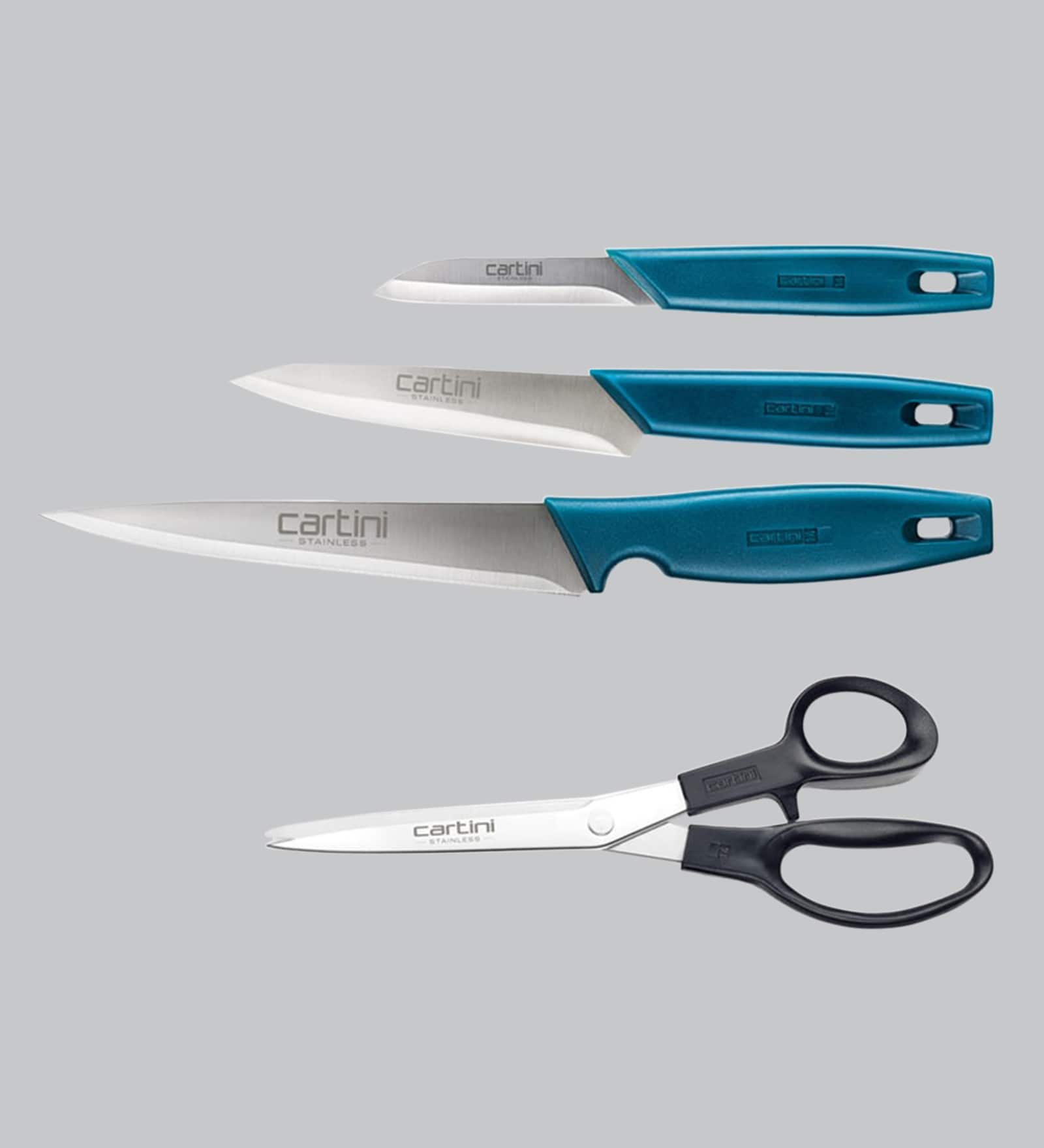 Buy Godrej Cartini Stainless Steel all Purpose Scissor & Knives Set of