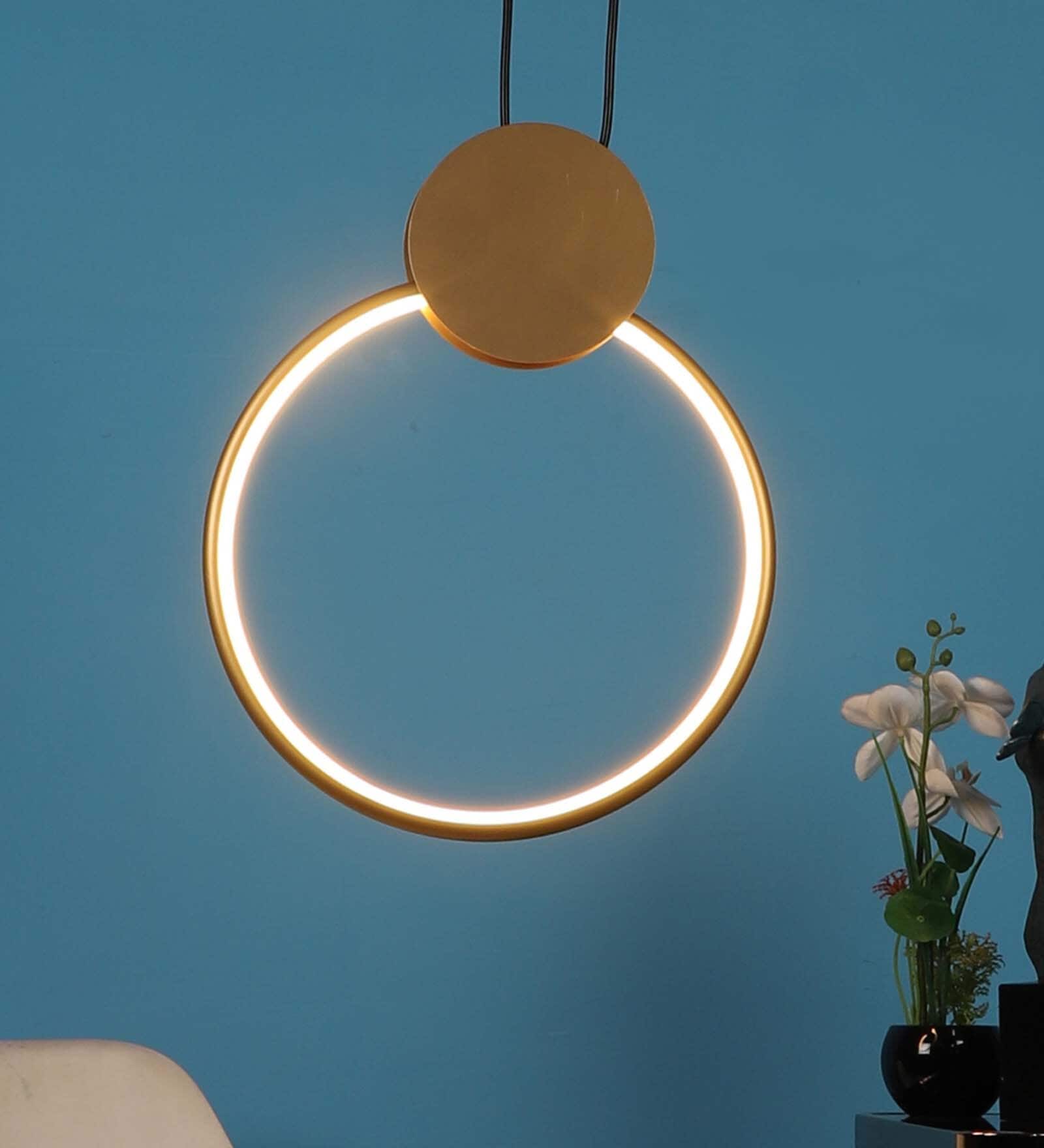 Knepp Gold Aluminium Hanging Light