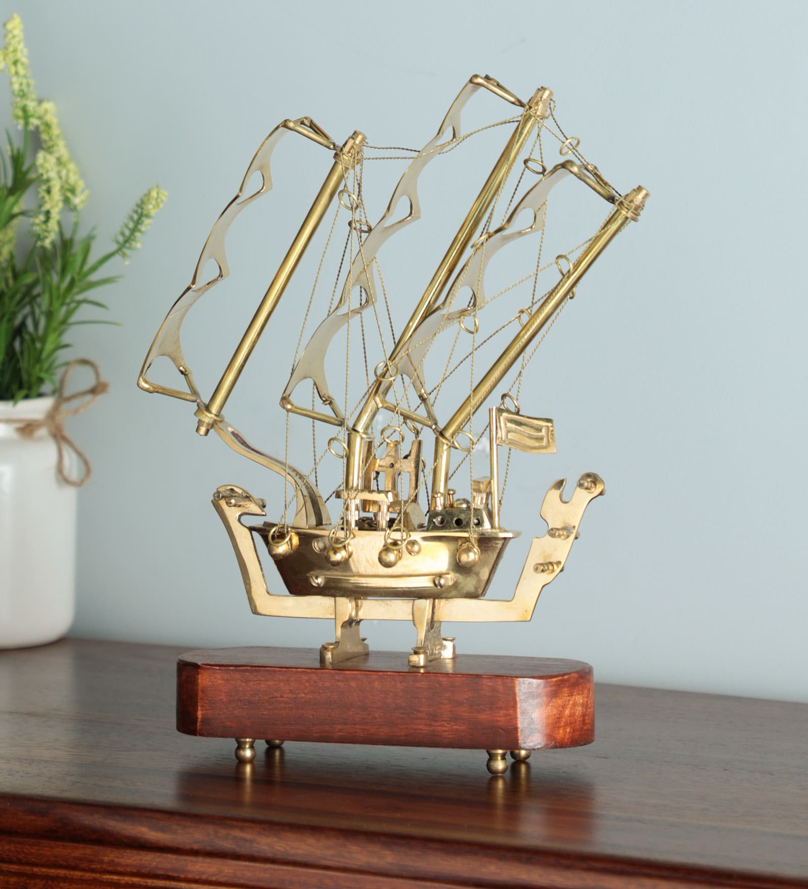 Gold Brass  Antique Finish  Ship Model
