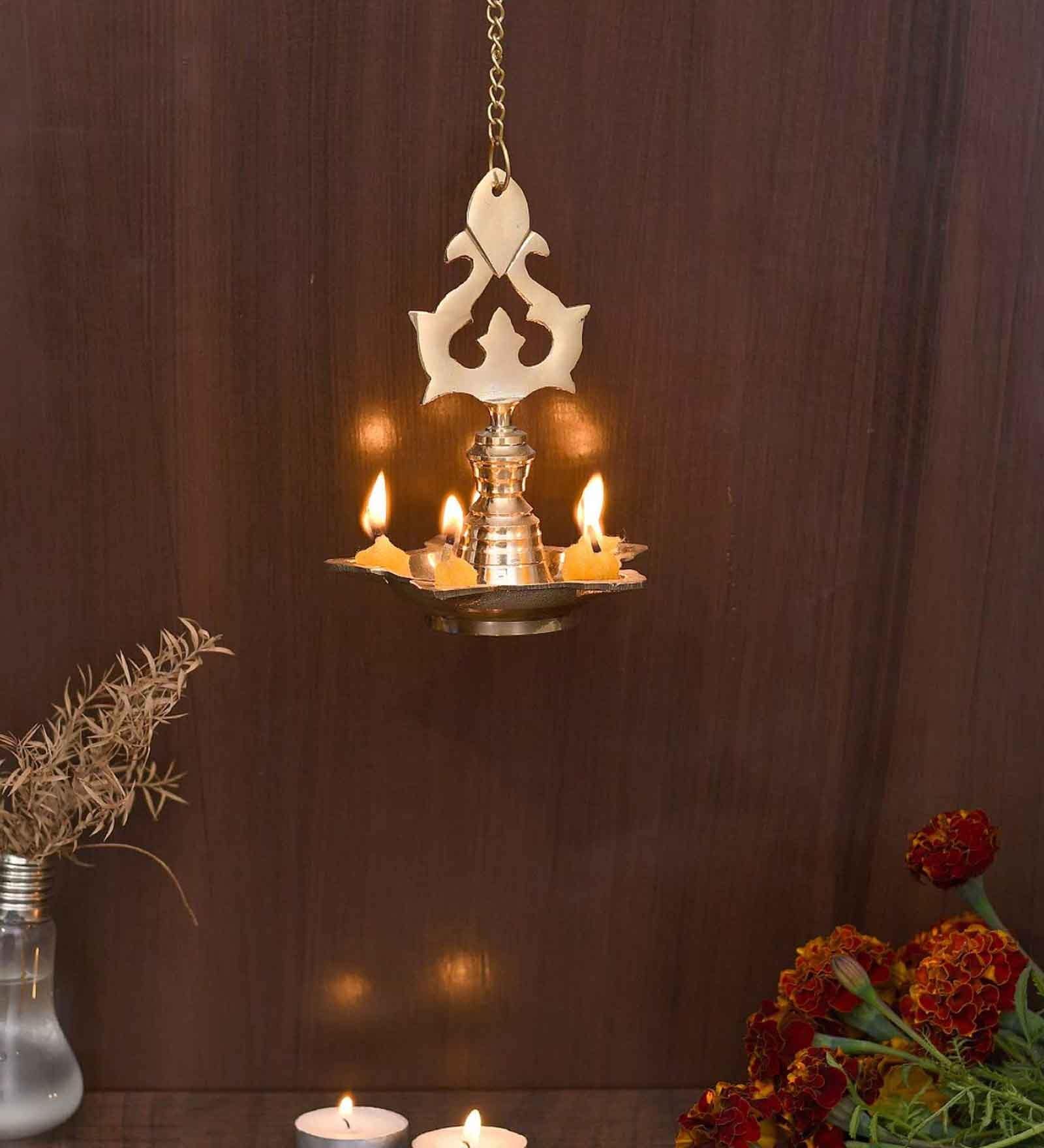 Gold Brass Diya