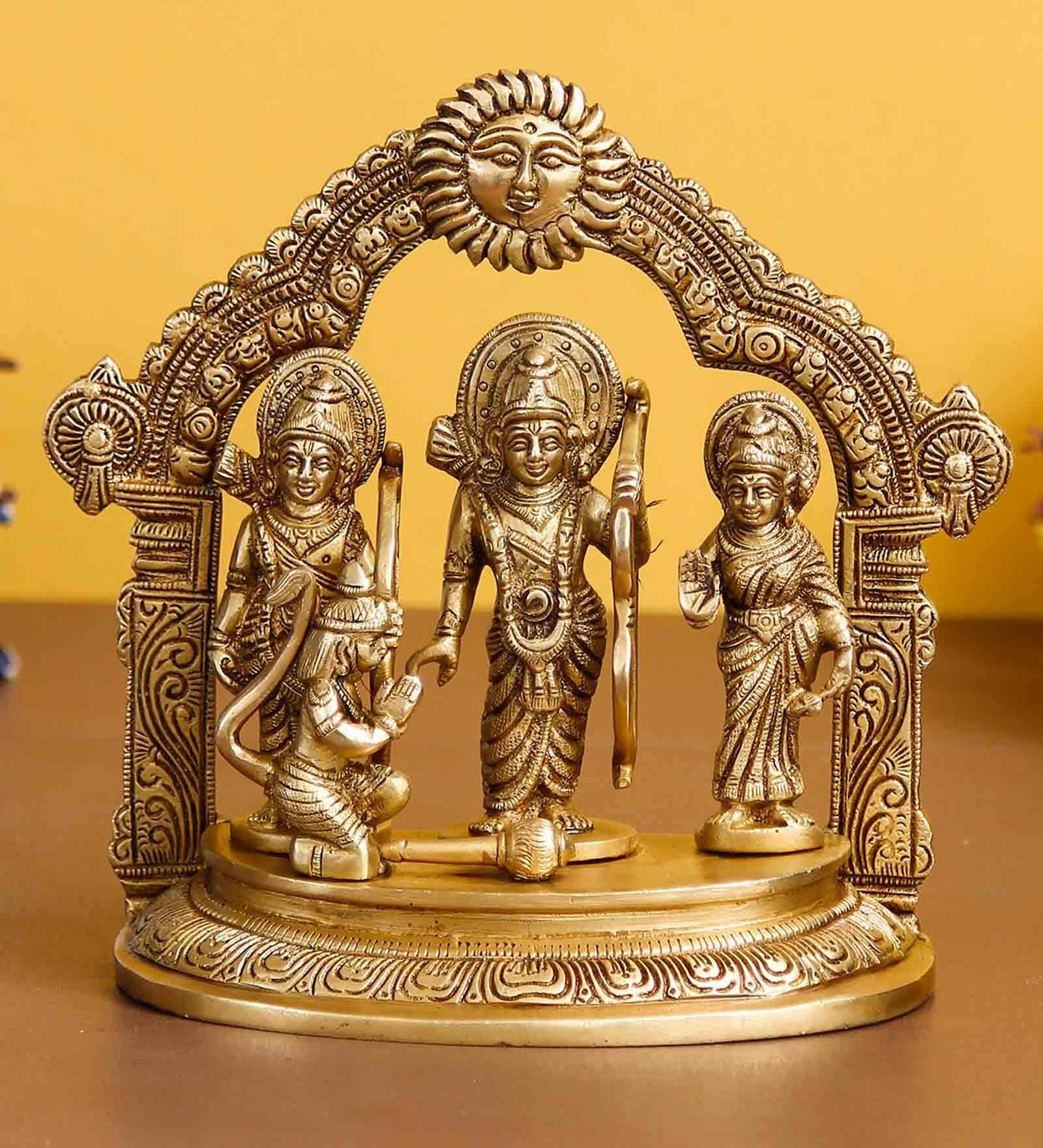 Buy Gold Brass Ram Darbar Idol By Ecraftindia At Off By Ecraftindia Pepperfry