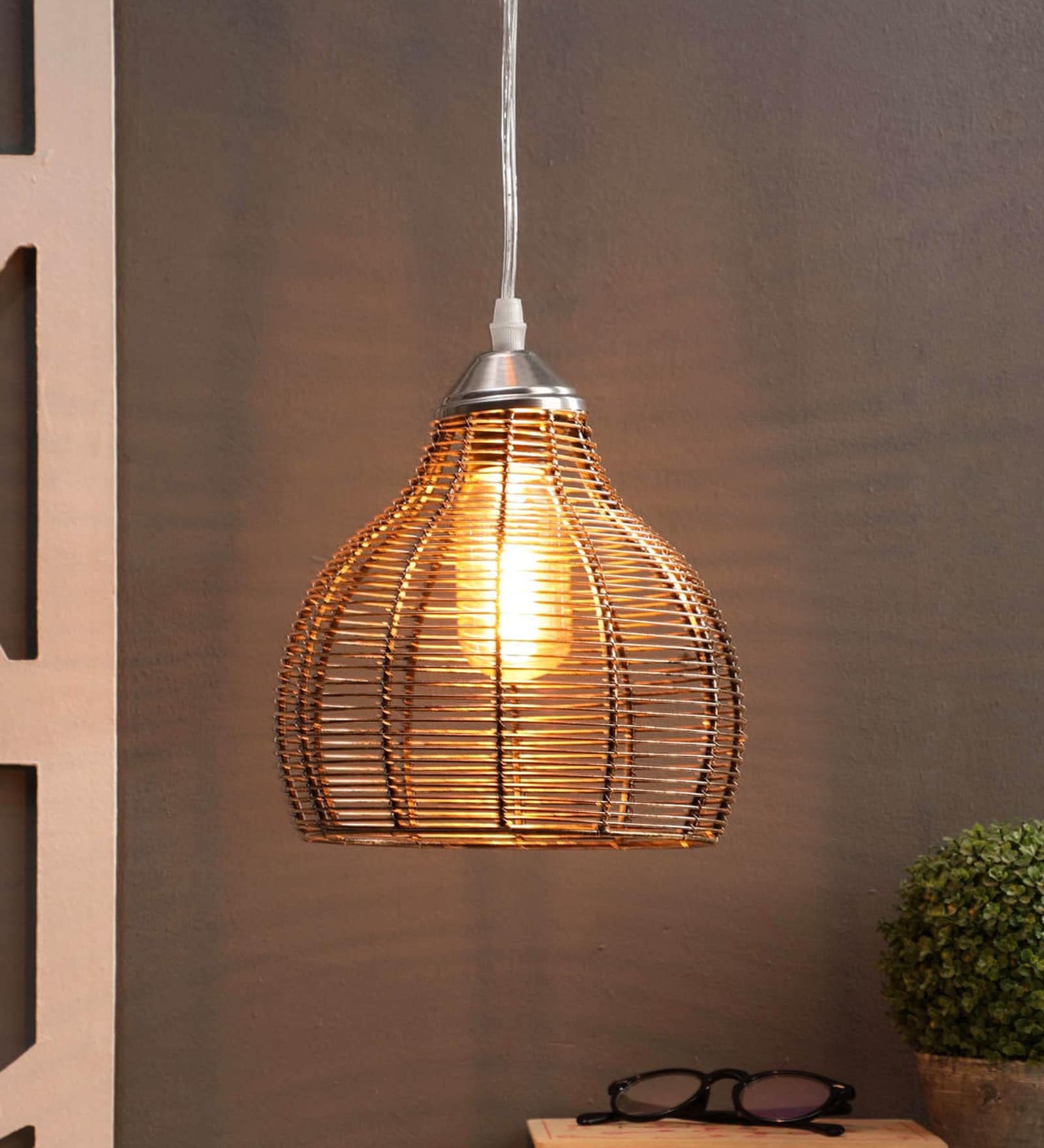 Gracy Gold copper Hanging Light