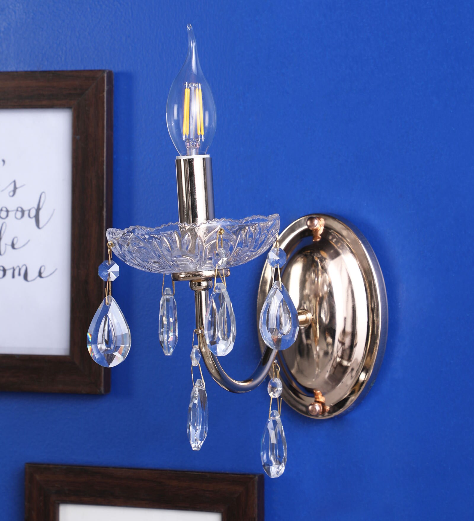Gold Crystal Wall Sconces