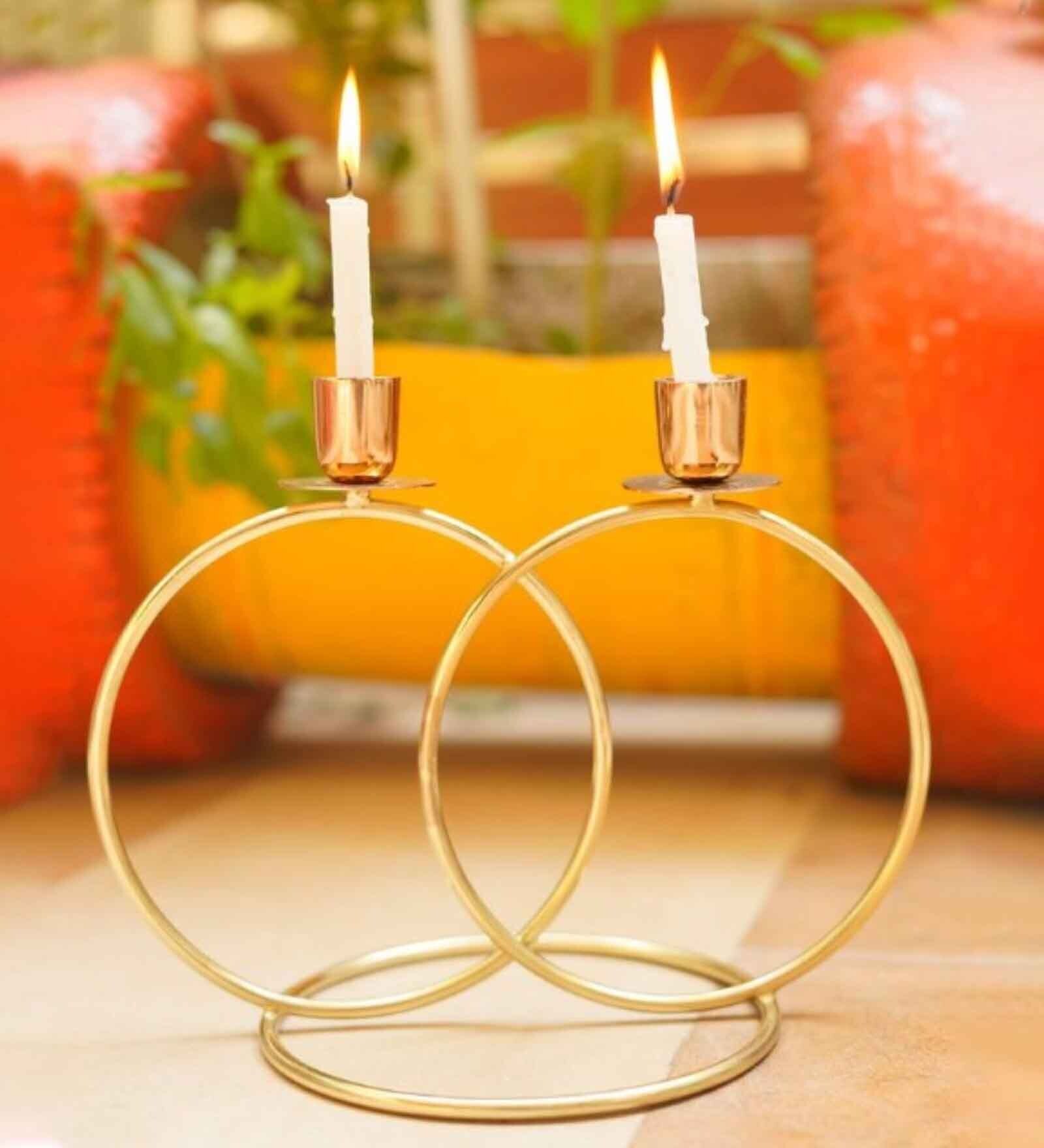 Buy Cup Gold Metal Candle Holder at 55 OFF by Richies Enterprises
