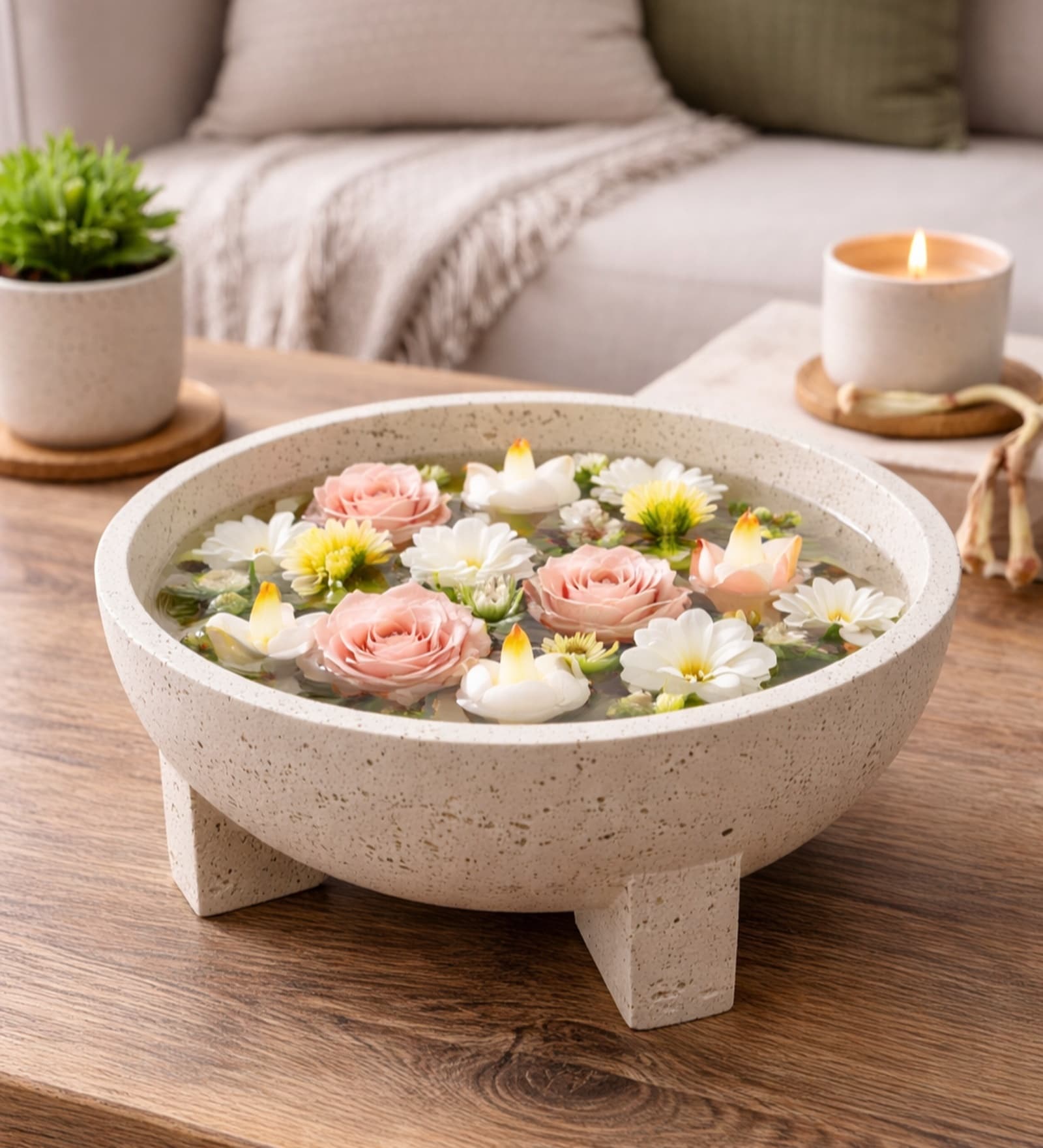 Gold Elegant Centerpiece Urli Bowl