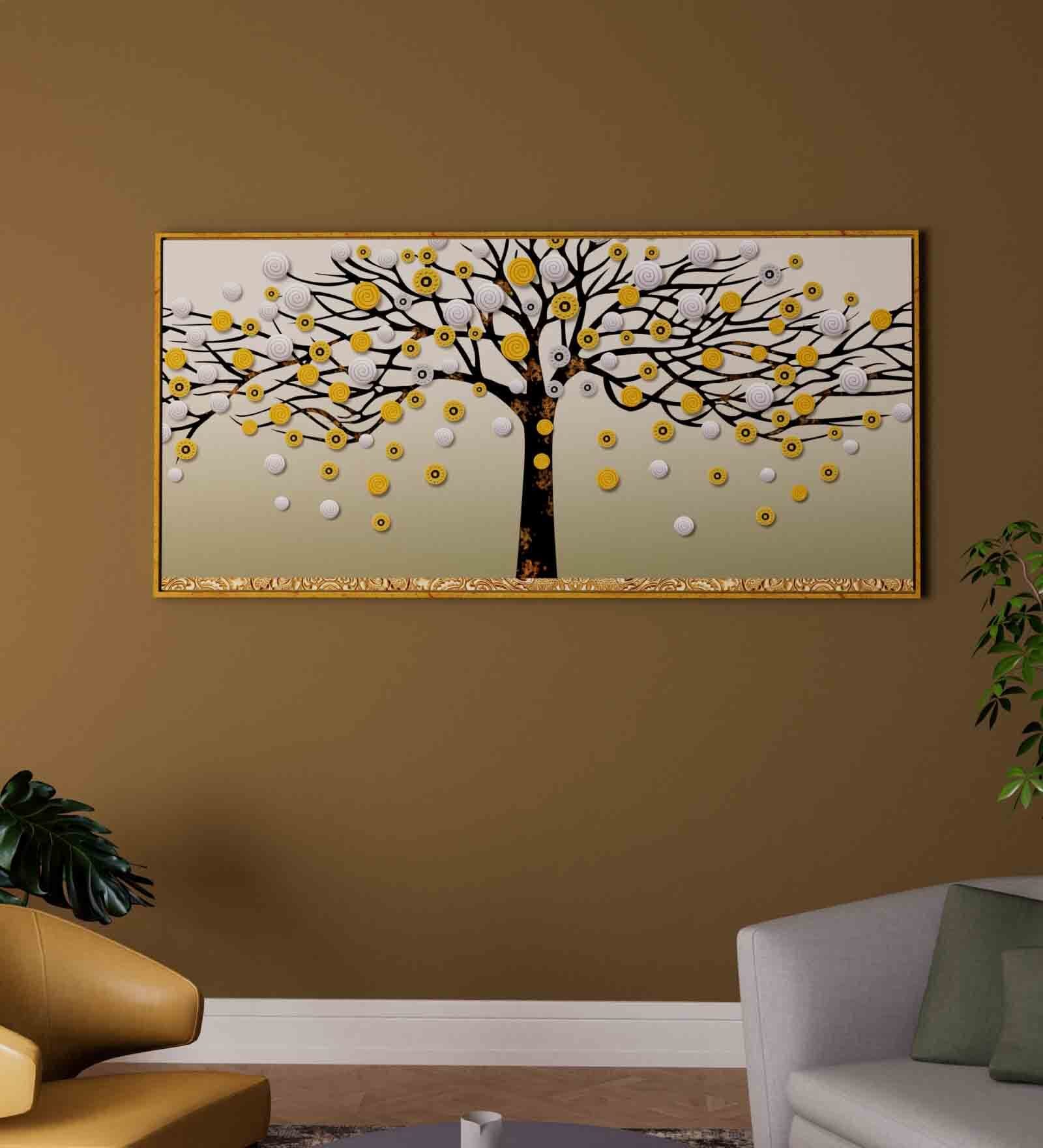 Multicolour Engineered Wood Art Print