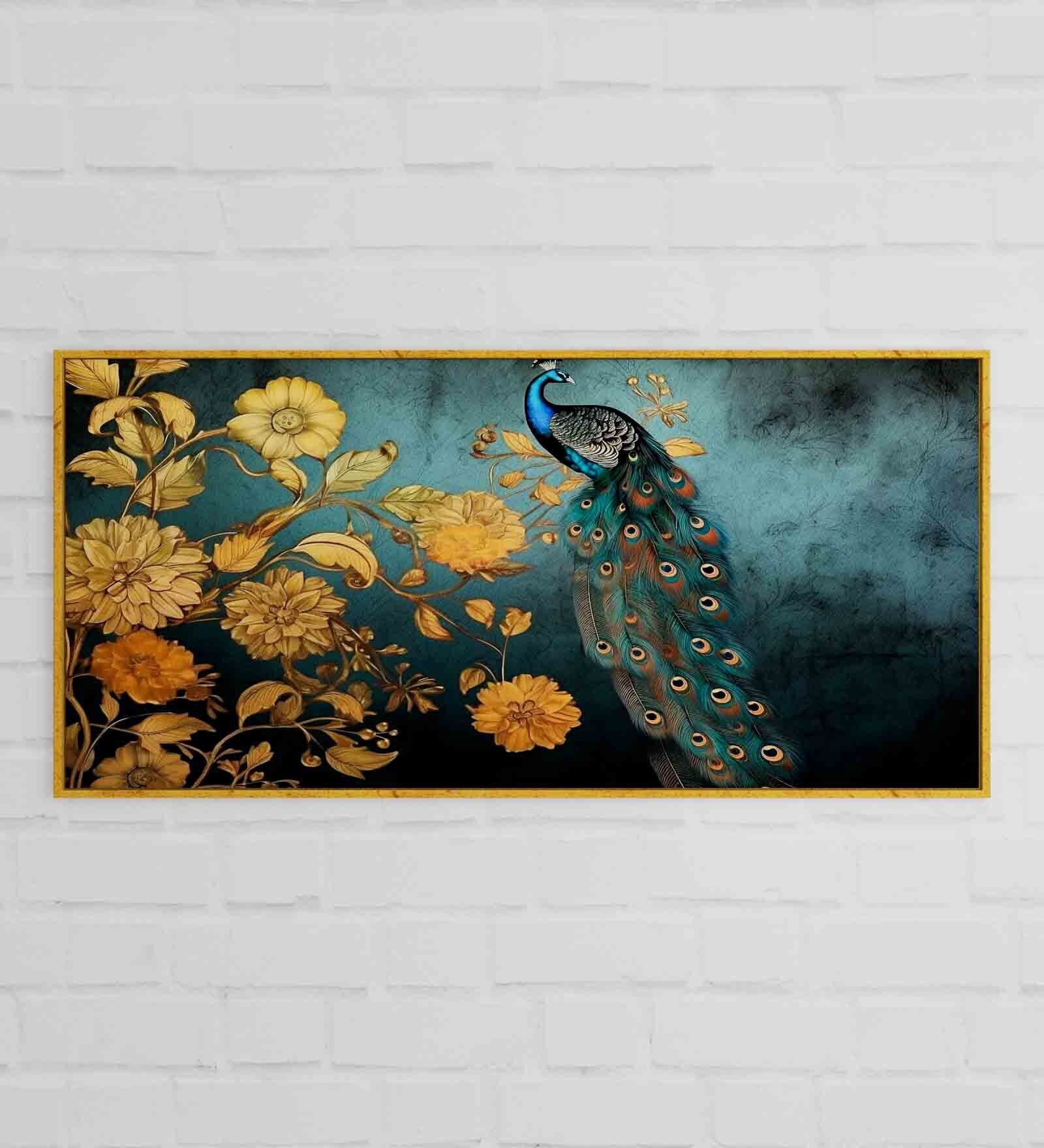 Multicolour Engineered Wood Art Print